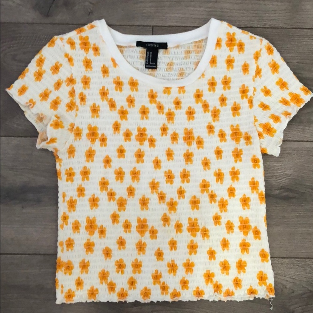 Yellow flower top